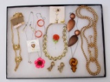 Necklace, Earring & Pin Lot