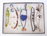 Necklace, Earring & Brooch Lot w/ Beads
