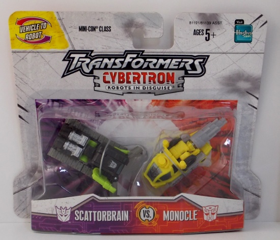 Scattorbrain Vs Monocle Cybertron Minicon Transformers 2 Figure Set