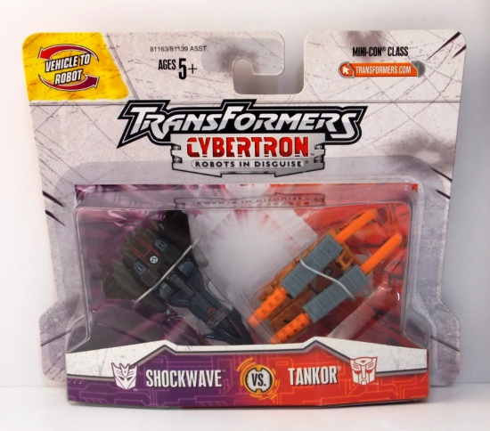 Shockwave Vs Tankor Cybertron Minicon Transformers 2 Figure Set