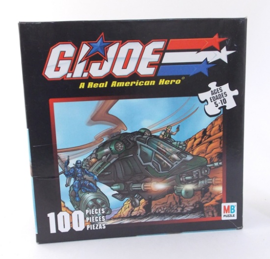 G.I. Joe 2002 Joe Vs. Cobra 100 Piece Night Attack Chopper Puzzle Set
