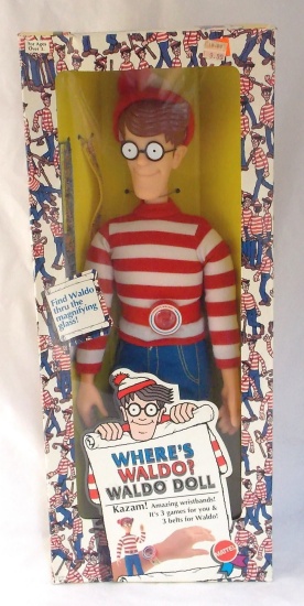 Vintage 1991 Where's Waldo 18" Doll in Box