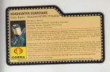 2008 Headhunter Guards G.I. Joe Convention Exclusive FileCard