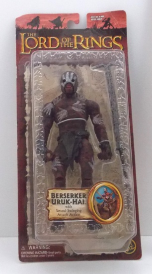 Berserker Uruk Hai Carded Lord of the Rings Action Figure Toy