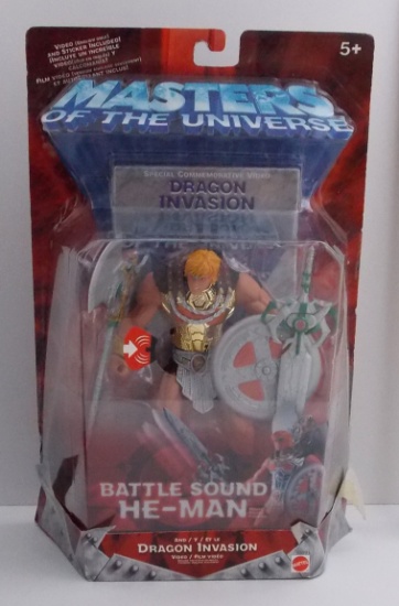 Battle Sound He-Man Gold Variant Masters of the Universe 200x Figure w/ Bonus Video