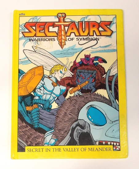 Sectaurs 1985 "Secret in the Valley of Meander" Marvel Hardcover Childrens Book
