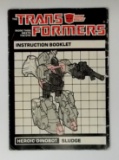 Dinobot Sludge Transformers G1 Instruction Booklet