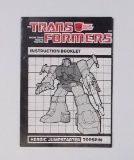 Jumpstarter Topspin Transformers G1 Instruction Booklet