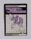 Predacon Rampage Transformers G1 Instruction Booklet