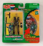 G.I. Joe BeachHead Mission CD Spy Troops Single Carded Figure w/ Disc