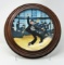 Elvis Presley Collectible Plate w/ Wooden Display  
