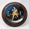 Elvis Presley Collectible Plate w/ Wooden Display  