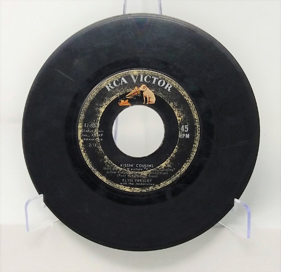 Elvis Presley "Kissin Cousins / It Hurts Me" 45 RPM Collectible RCA Black Label Vinyl Record