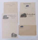 Lot of Assorted Vintage Hotel Stationary Ephemera