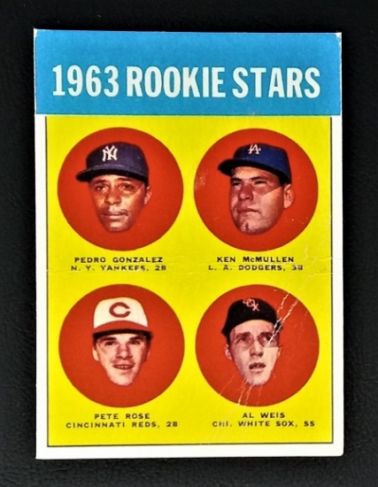 Topps 1963 Pete Rose Rookie Stars Baseball Card
