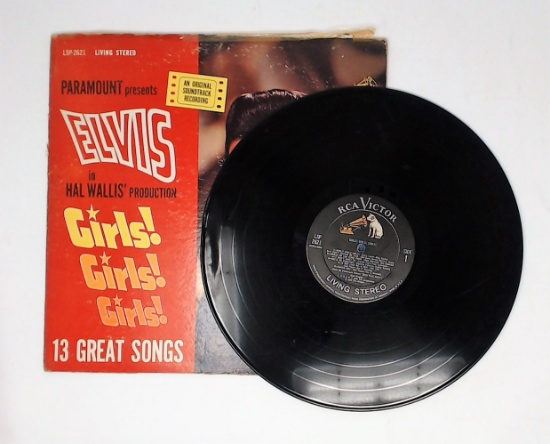 Elvis Presley "Girls! Girls! Girls!" Vintage Record Album