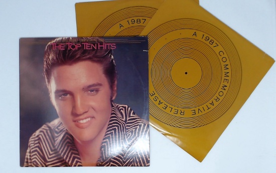 Elvis Presley "Top Ten Hits Commemorative Issue" Vintage Record Album