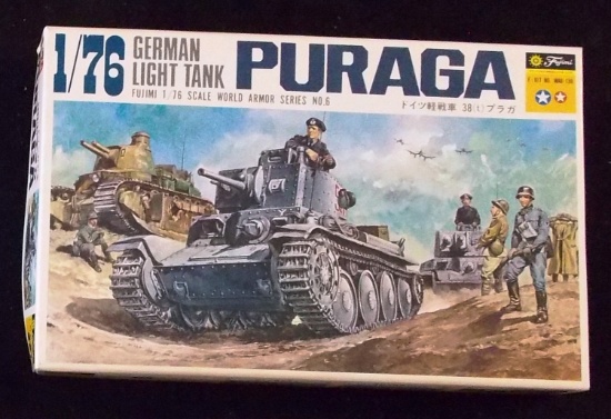 Fujimi -  1/76 Scale German Light Tank Puraga Military Vehicle Model