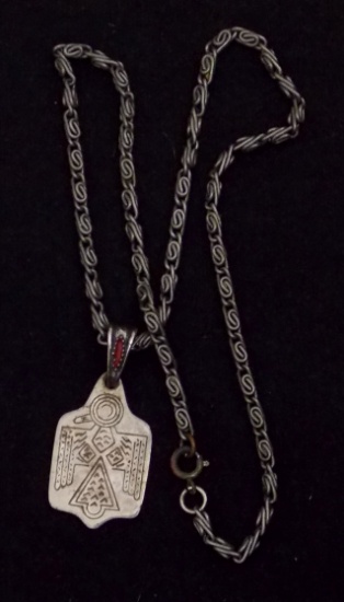 Souvenir Necklace w/ Native American Markings