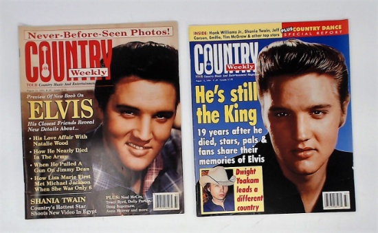 Elvis Presley "Country Weekly" Vintage Magazine Lot