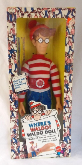 Vintage 1991 Where's Waldo 18" Doll in Box
