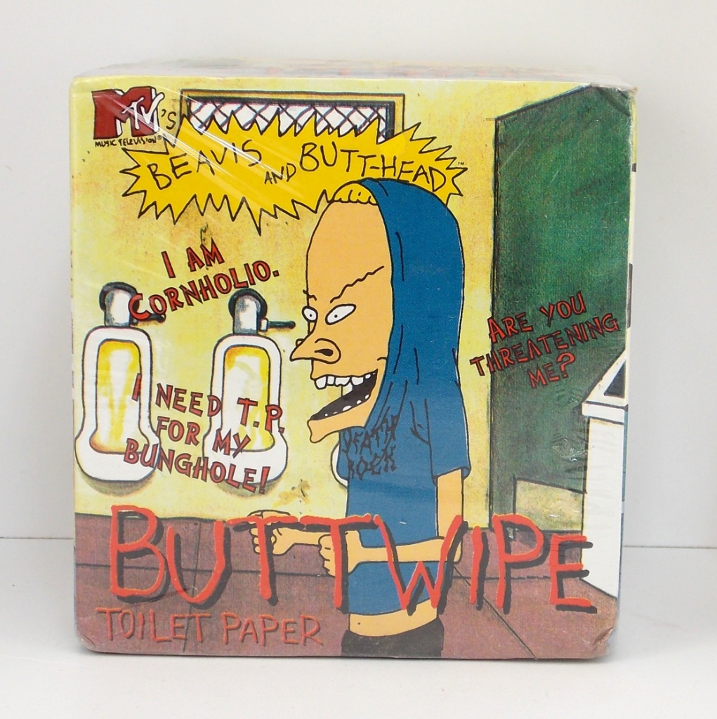 Beavis & Butthead "Buttwipe" Novelty Toilet Paper in Original Packaging |  Art, Antiques & Collectibles Toys & Hobbies | Online Auctions | Proxibid
