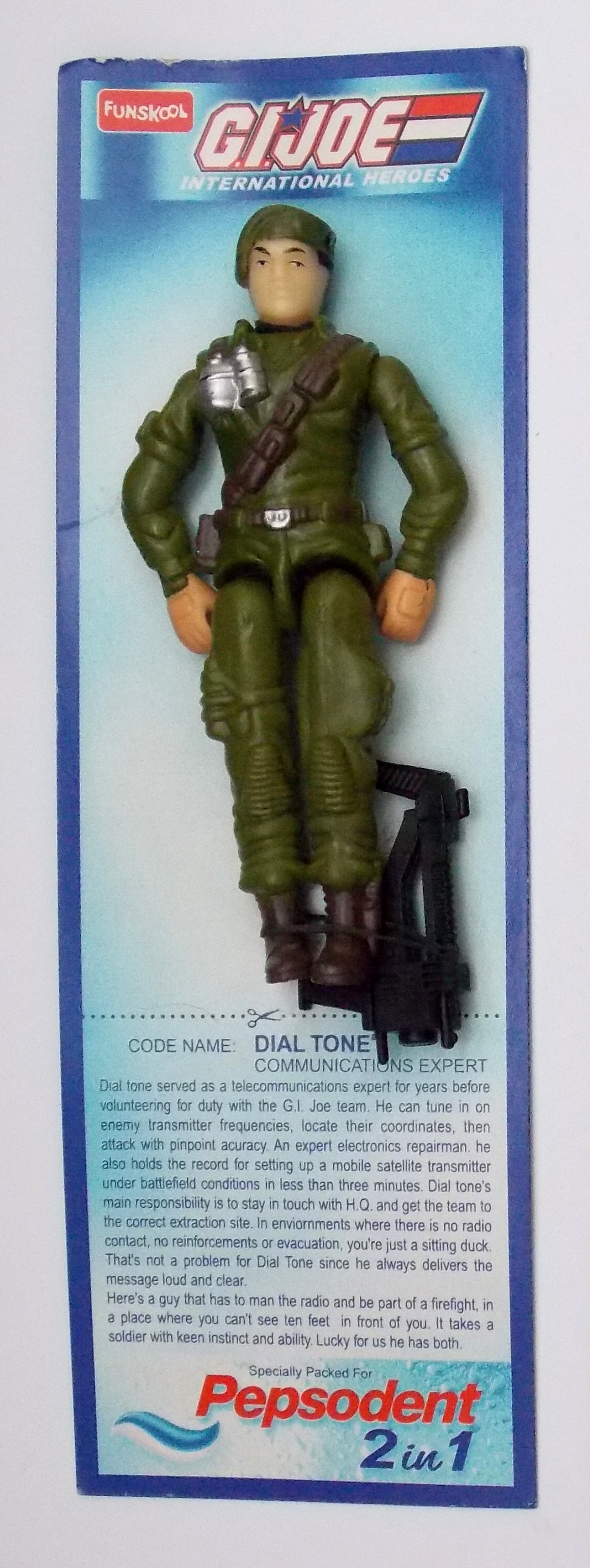 Gi Joe Pepsodent Joe Dial Tone Funskool Pepsodent Import Proxibid