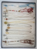 Assorted Lot of Religious Necklaces.