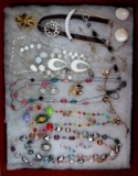 Multicolor Necklace, Earring, Bracelet, Brooch Lot