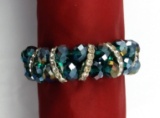 Expandable Bracelet w/ Multicolored Stones