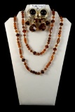Chunky Beaded Necklace & Earring Set