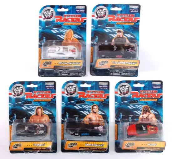 Road Champs WWE Wrestling 1:64 Diecast Attitude Racers Cars - Set of 5