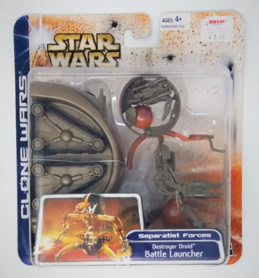 Destroyer Droid Battle Launcher Saga Collection Clone Wars Star Wars Action Figure