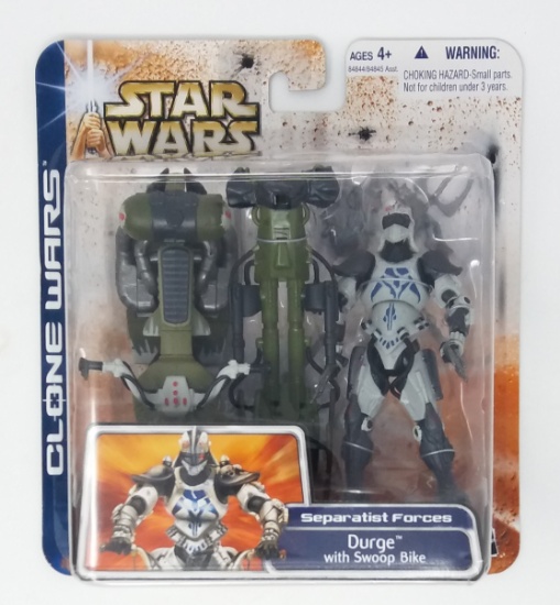 Durge w/ Swoop Bike Saga Collection Clone Wars Star Wars Action Figure