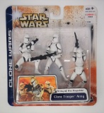 Clone Trooper Army Three Pack Saga Collection Star Wars Clone Wars Action Figure Set
