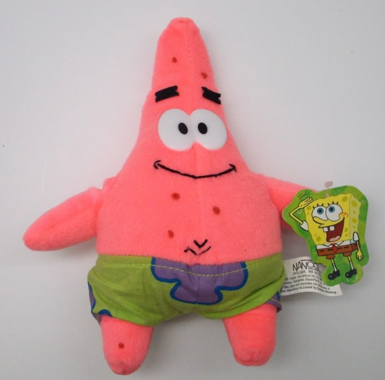 Patrick Starfish Spongebob Squarepants Plush Figure NWT