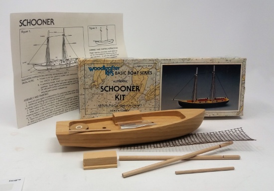 Woodcrafter Kits Basic Boat Series Schooner Kit