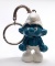Vintage Grumpy Smurf PVC Figural Keychain