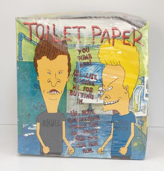 Beavis & Butthead "Buttwipe" Novelty Toilet Paper in Original Packaging