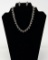 Trifari Rhinestone Necklace & Earring Set