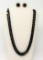 Australian Black Necklace & Earring Set