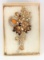 Costume Jewelry Flower Brooch w/ Colored & Clear Stones