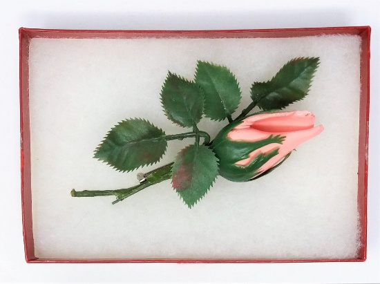 Costume Jewelry Vinyl Flower Brooch