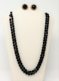 Australian Black Necklace & Earring Set
