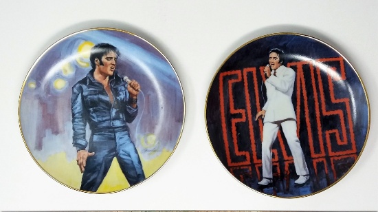 Elvis Presley Collectible Mini Plates "Hound Dog" & "Don't Be Cruel"