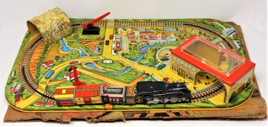 Marx Scenic Express Toy Train Tin Litho Playset