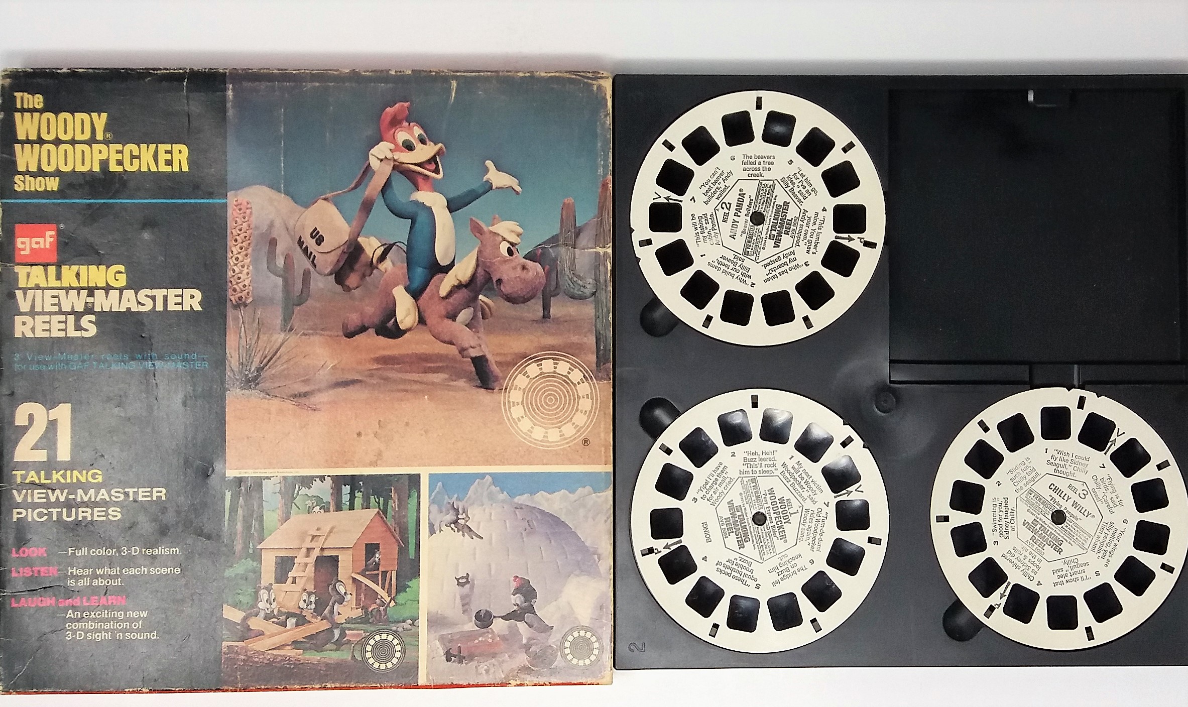 The Woody Woodpecker Show GAF Talking View-Master