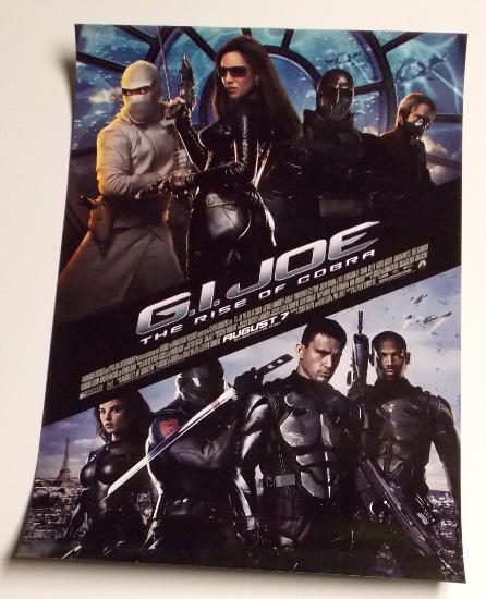 G.I. Joe "Rise of Cobra" 16" X 24" Double Sided Movie Poster