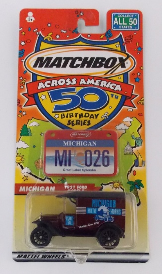 Matchbox Across America Michigan 50th Anniversary Die Cast Vehicle