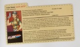 2003 Lady Jaye G.I. Joe Convention Exclusive FileCard